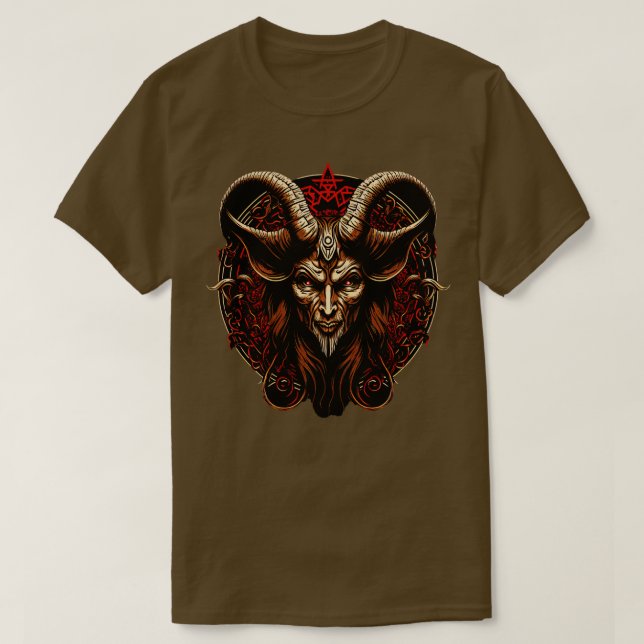 Camiseta Lúcifer do Gótico Satânico de Demon (Frente do Design)