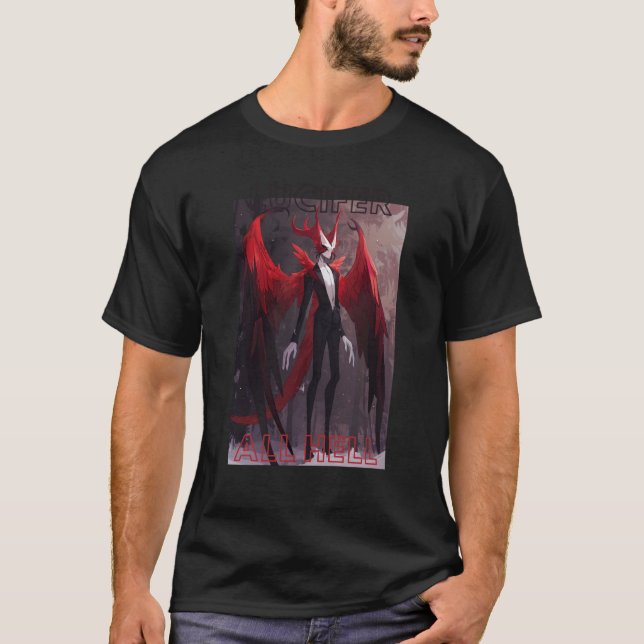 Camiseta Lucifer Morningstar - Tudo Inferno (Frente)
