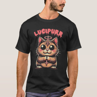 Camiseta Lúcifer Ocult Devil Cat Lucipur Halloween Demon