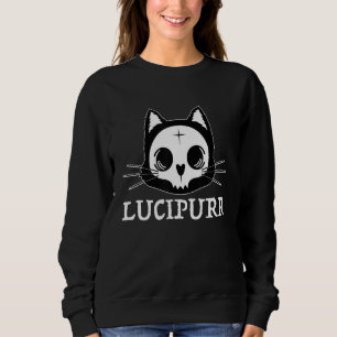 Camiseta Lúcifer Oculto Satanista Gato Lucipurr Anticristo
