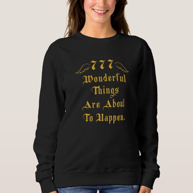Camiseta Luck Angel Number 777 4 (Frente)