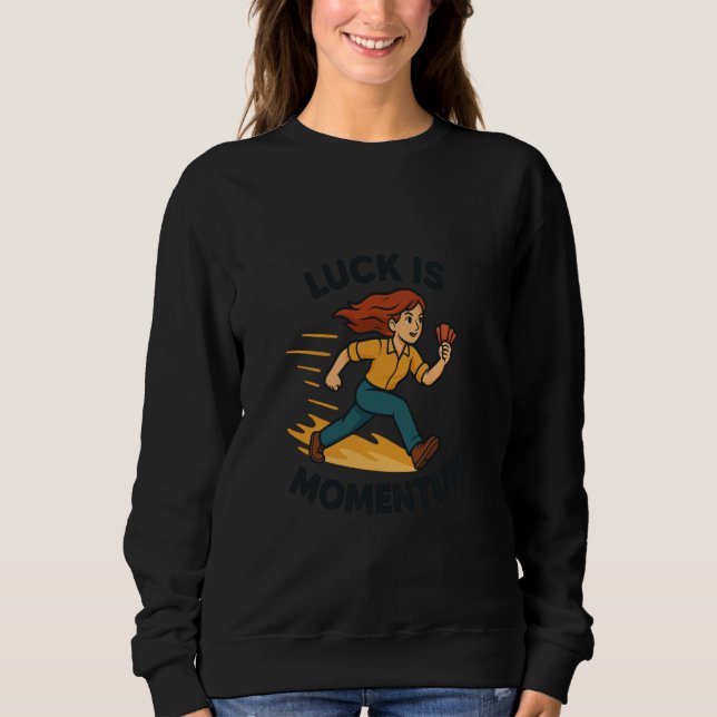 Camiseta Luck is Momentum Dynamic Poker Runner Mindset (Frente)