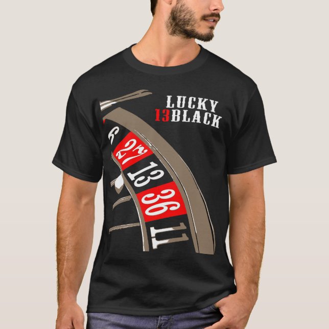 Camiseta Lucky 13black (Frente)