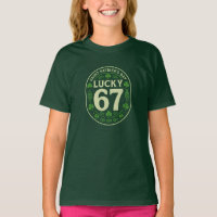 Lucky 67 – Dia de São Patrício Emblema de Trevo Ce
