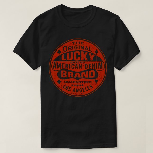 Camiseta Lucky American Demin (Frente do Design)