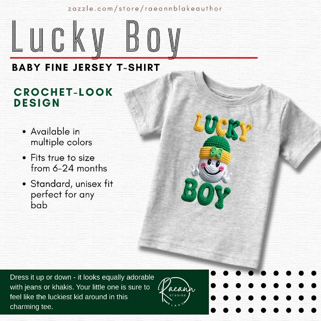 Camiseta Lucky Boy Crochet-Look Baby Fine Jersey (Criador carregado)