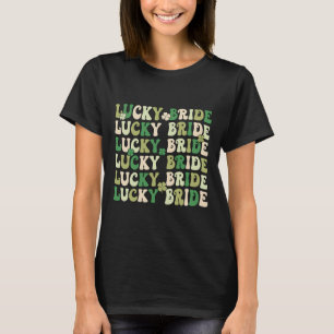 Camiseta Lucky Bride Groom Correspondente Casais Casamento