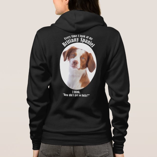 Camiseta Lucky Brittany Spaniel (Verso)