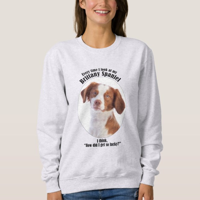 Camiseta Lucky Brittany Spaniel (Frente)