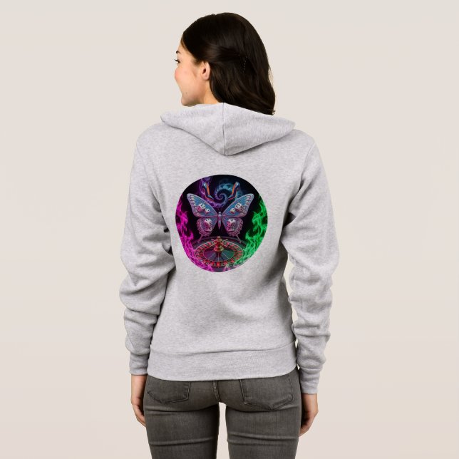 Camiseta Lucky Butterfly Las Vegas Noites Hoodie ✨ 🦋 (Parte Traseira Completa)