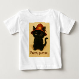 Camiseta Lucky Cat Emi – Kawaii Begging Pose Witch Cat