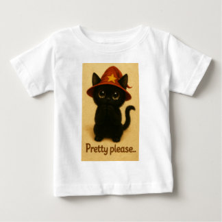 Camiseta Lucky Cat Emi – Kawaii Begging Pose Witch Cat