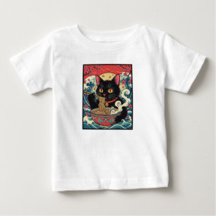 Camiseta Lucky Cat Ramen Noodle Art
