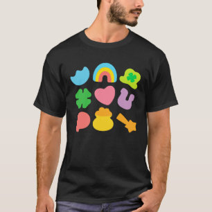 Camiseta Lucky Charm Patricks Dia Pote Do Xamroque Dourado