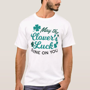 Camiseta Lucky Clover Charm - Que a Sorte de Clover brilhe