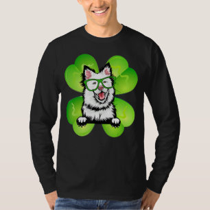 Camiseta Lucky Clover Finlandês Lapphund Funny St Patricks