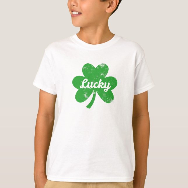 Camiseta Lucky Clover St Patrick's Day (Frente)