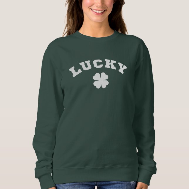 Camiseta Lucky Clover St. Patricks Day (Frente)