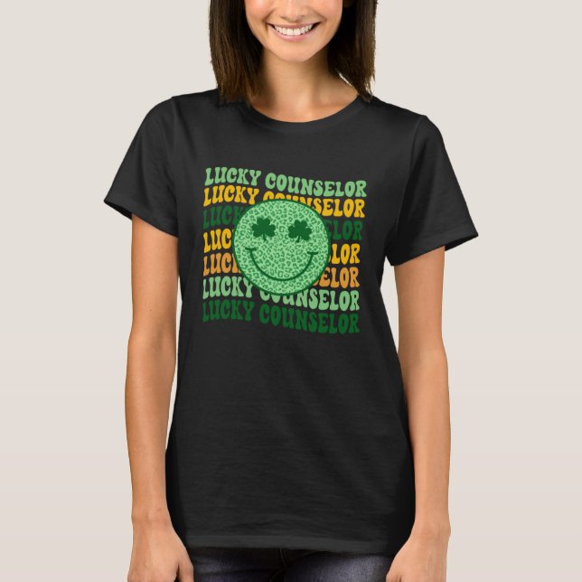 Camiseta Lucky Counselor St Patrick s Day School Counselor  (Frente)