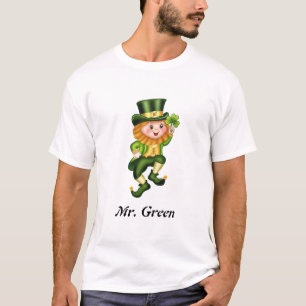 Camiseta Lucky Dia de São Patrício Green Gnomo