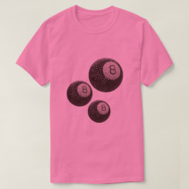 Camiseta Lucky Disco 8 ROSA, Lucky 8 bola de discoteca, Sno