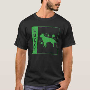 Camiseta Lucky Dog Leprechaun Irish Clover Dia de São Patr