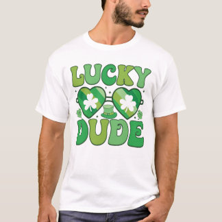 Camiseta Lucky Dude St. Patrick’s Day Graphic Tee 