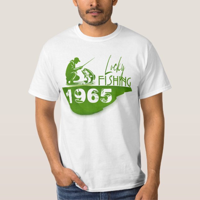 Camiseta Lucky Fishing Vintage 1965  (Frente)
