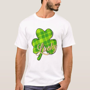 Camiseta Lucky Green Shamrock Irish Leprechaun St Patricks