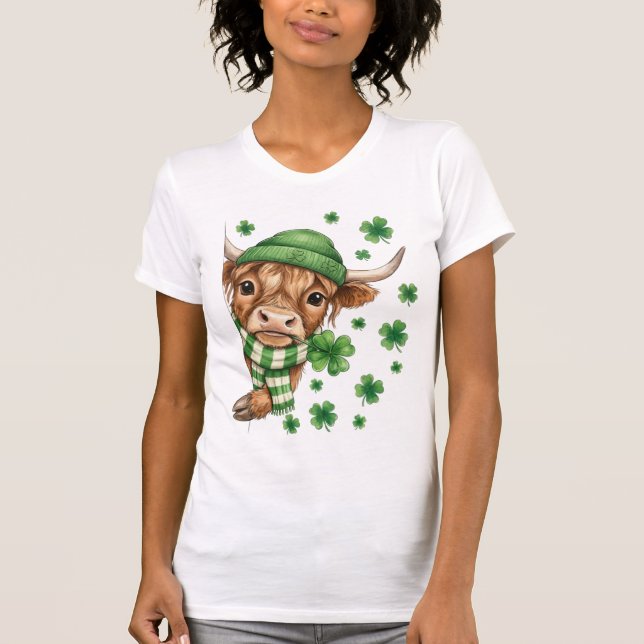 Camiseta Lucky Highland Cow (Frente)