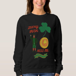 Camiseta Lucky Irish Kiss Me feliz santo padroeiro dia T-Sh