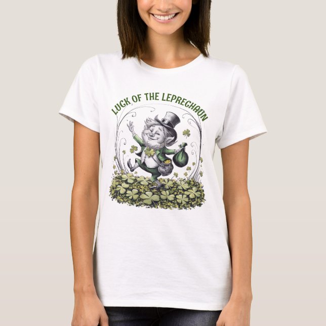 Camiseta Lucky Irish Leprechaun (Frente)