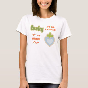 Camiseta Lucky Irish Love Heart