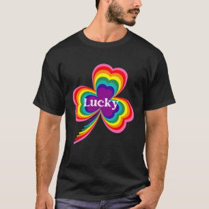Camiseta Lucky Leprechauns Rainbow Pride Saint Patrick s Da
