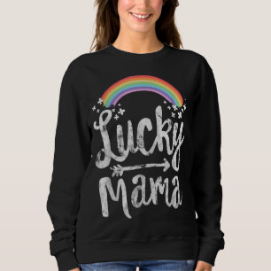 Camiseta Lucky Mama Family Dia de São Patrício Mãe Dia de a