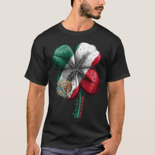 Camiseta Lucky Mexico Four Leaf C Mexico Flag