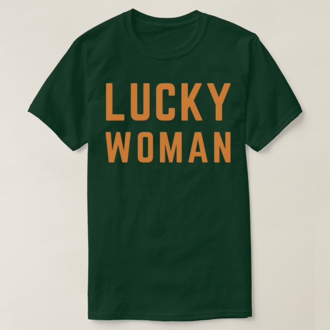 Camiseta Lucky Mulher T (Frente do Design)