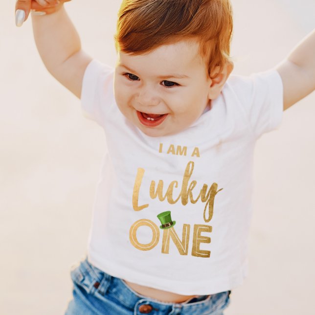 Camiseta Lucky One Dia de São Patrício T Shirt Toddler Baby (Criador carregado)