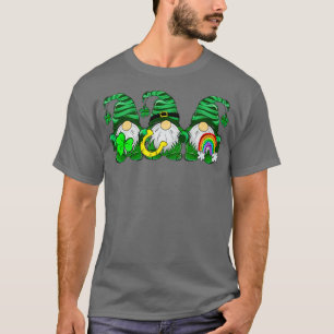 Camiseta Lucky Rainbow Gnome Happy St Patrick's Day Kids Wo