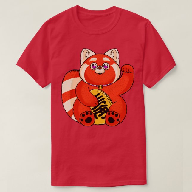 Camiseta Lucky Red Panda (Frente do Design)
