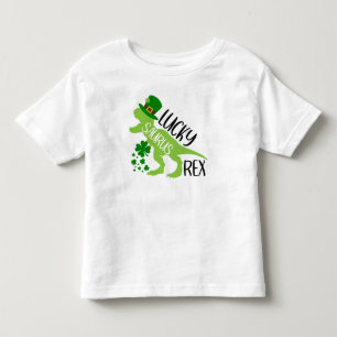 Camiseta Lucky Saurus Rex - Rua. Dinossauro do Dia de Patri