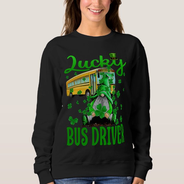 Camiseta Lucky School Bus Driver St Patrick's Day Saint Pad (Frente)