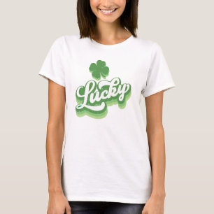 Camiseta Lucky Shamrock Dia de São Patrício irlandês
