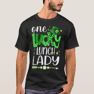 Camiseta Lucky Shamrock One Lucky Lunch Lady Rua D de Patri