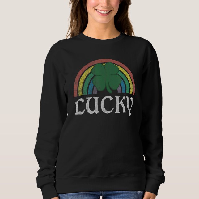 Camiseta Lucky Shamrock St Patrick's Day Saint Paddy's Rain (Frente)