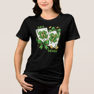 Camiseta Lucky Six Seven Playing Cards, St Patricks Day
