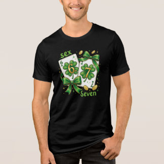 Camiseta Lucky Six Seven Playing Cards, St Patricks Day