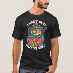 Camiseta Lucky Slot Machine Casino Jogo Poker 1