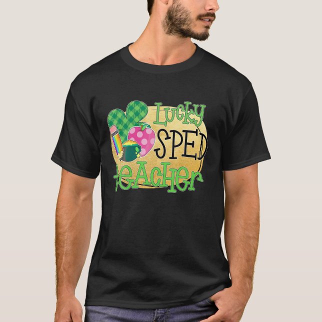 Camiseta Lucky SPED Teacher - Special Education St. Patrick (Frente)