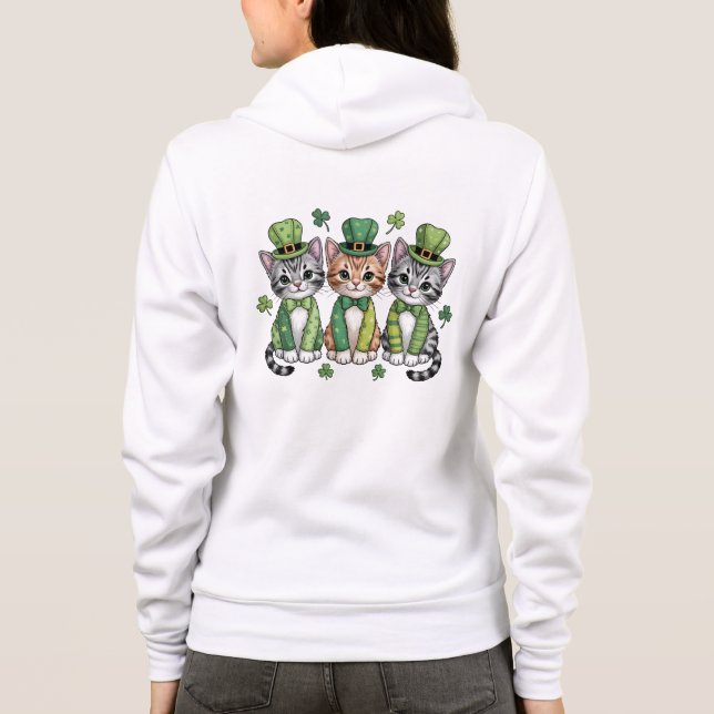 Camiseta Lucky St. Patrick’s Day Kittens-47474 (Verso)